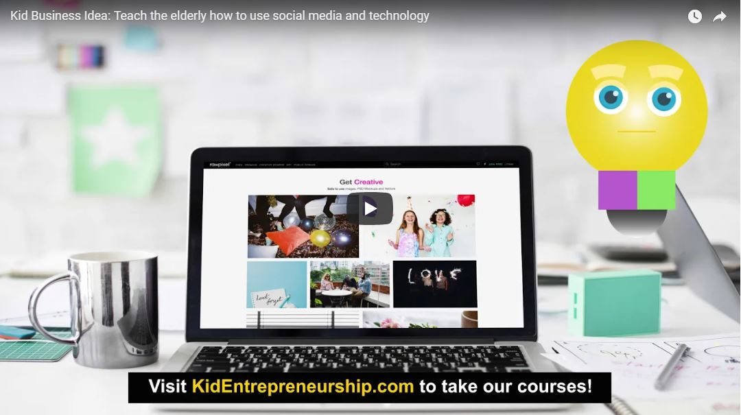 Kid Business Idea: Teach the elderly how to use social media and technology